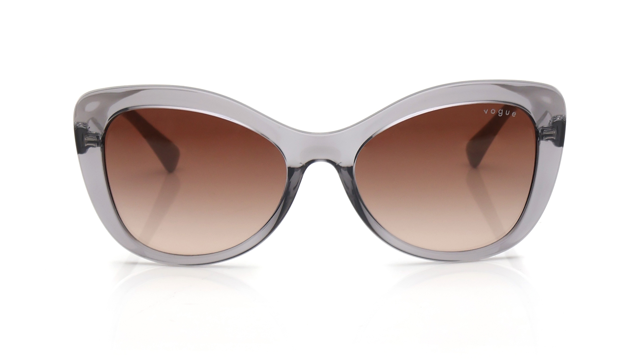 Image 1 of Brown Butterfly Polarized Sunglasses for Women from Vogue Eyewear Available at Titan Eye+