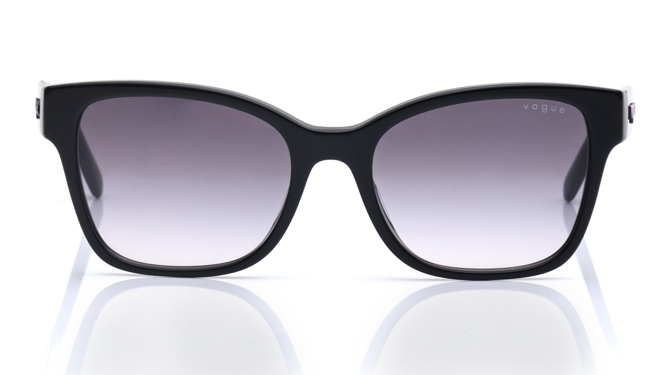 Image 1 of Pink Rectangle Polarized Sunglasses for Women from Vogue Eyewear Available at Titan Eye+