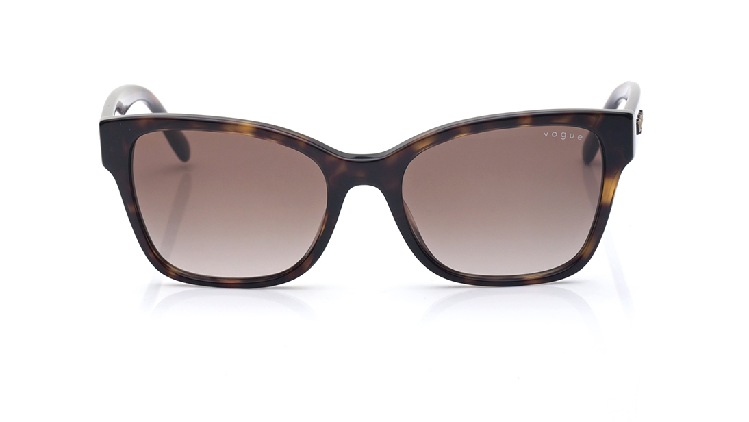 Image 1 of Brown Square Polarized Sunglasses for Women from Vogue Eyewear Available at Titan Eye+