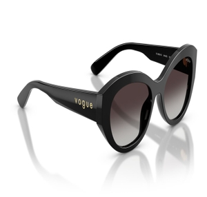 Image 2 of Black Irregular Sunglasses for Women from Vogue Eyewear Available at Titan Eye+