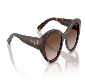 Image 2 of Brown Irregular Sunglasses for Women from Vogue Eyewear Available at Titan Eye+