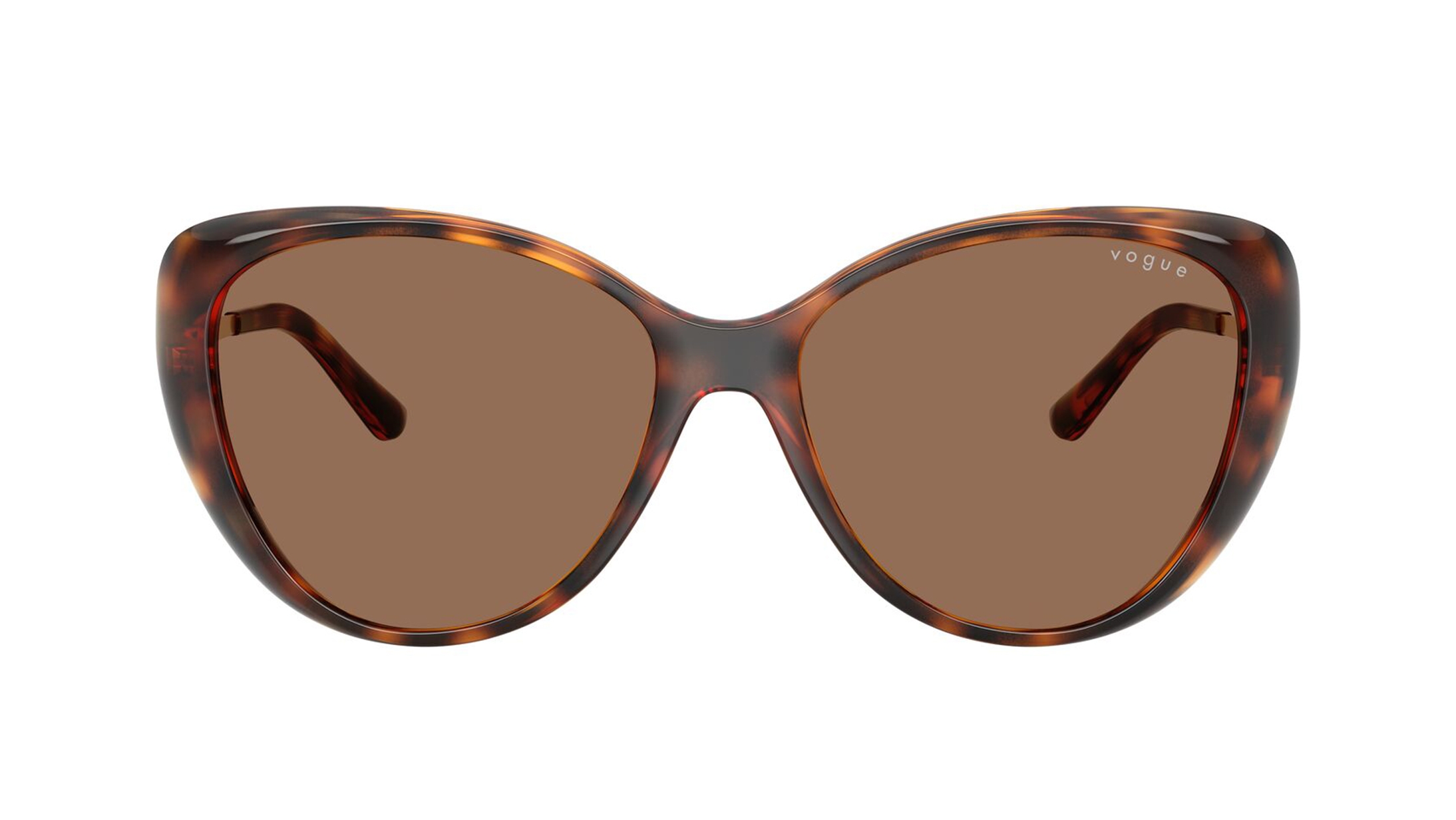 Image 1 of Brown Butterfly Sunglasses for Women from Vogue Eyewear Available at Titan Eye+