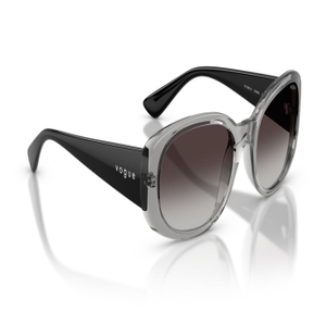 Image 2 of Grey Oval Sunglasses for Women from Vogue Eyewear Available at Titan Eye+