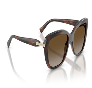 Image 2 of Brown Butterfly Sunglasses for Women from Vogue Eyewear Available at Titan Eye+