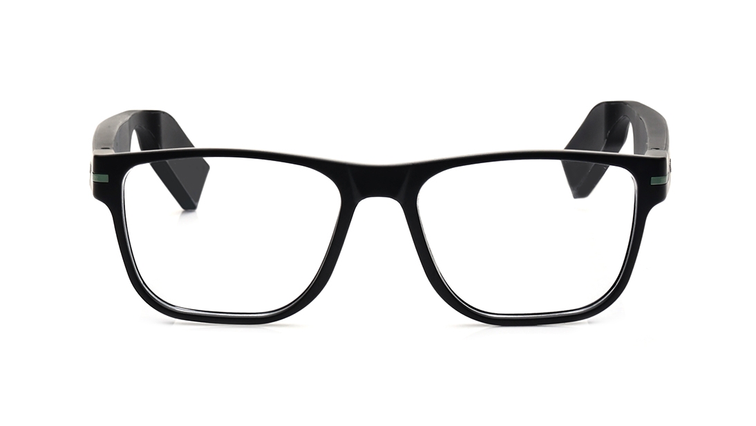 Image 1 of Black Wayfarer Smart Glasses for Men and Women from Titan Available at Titan Eye+