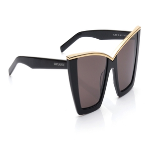 Image 2 of Black CatEye Sunglasses for Women from Saint Laurent Available at Titan Eye+
