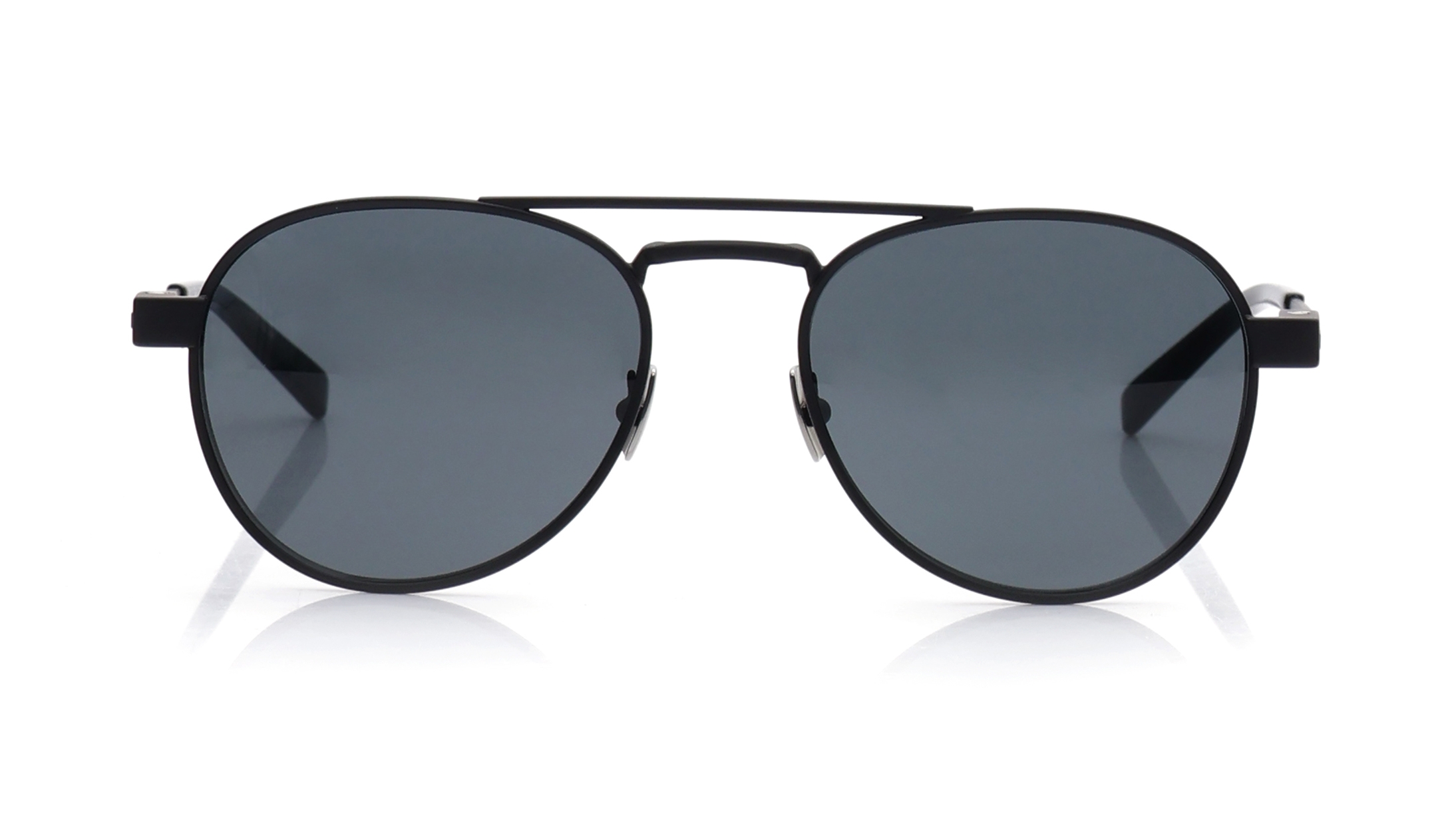 Image 1 of Black Round Sunglasses for Men from Saint Laurent Available at Titan Eye+