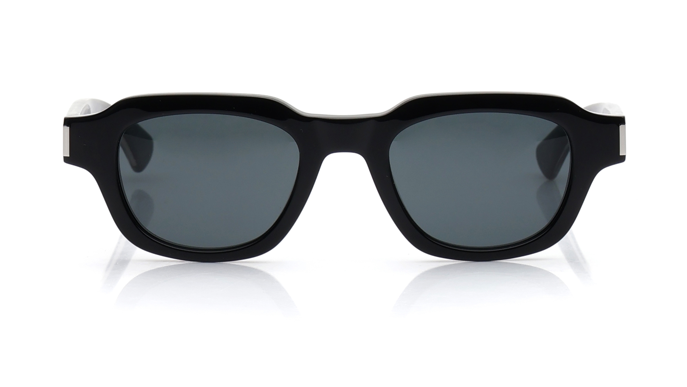Image 1 of Black Rectangle Sunglasses for Men and Women from Saint Laurent Available at Titan Eye+