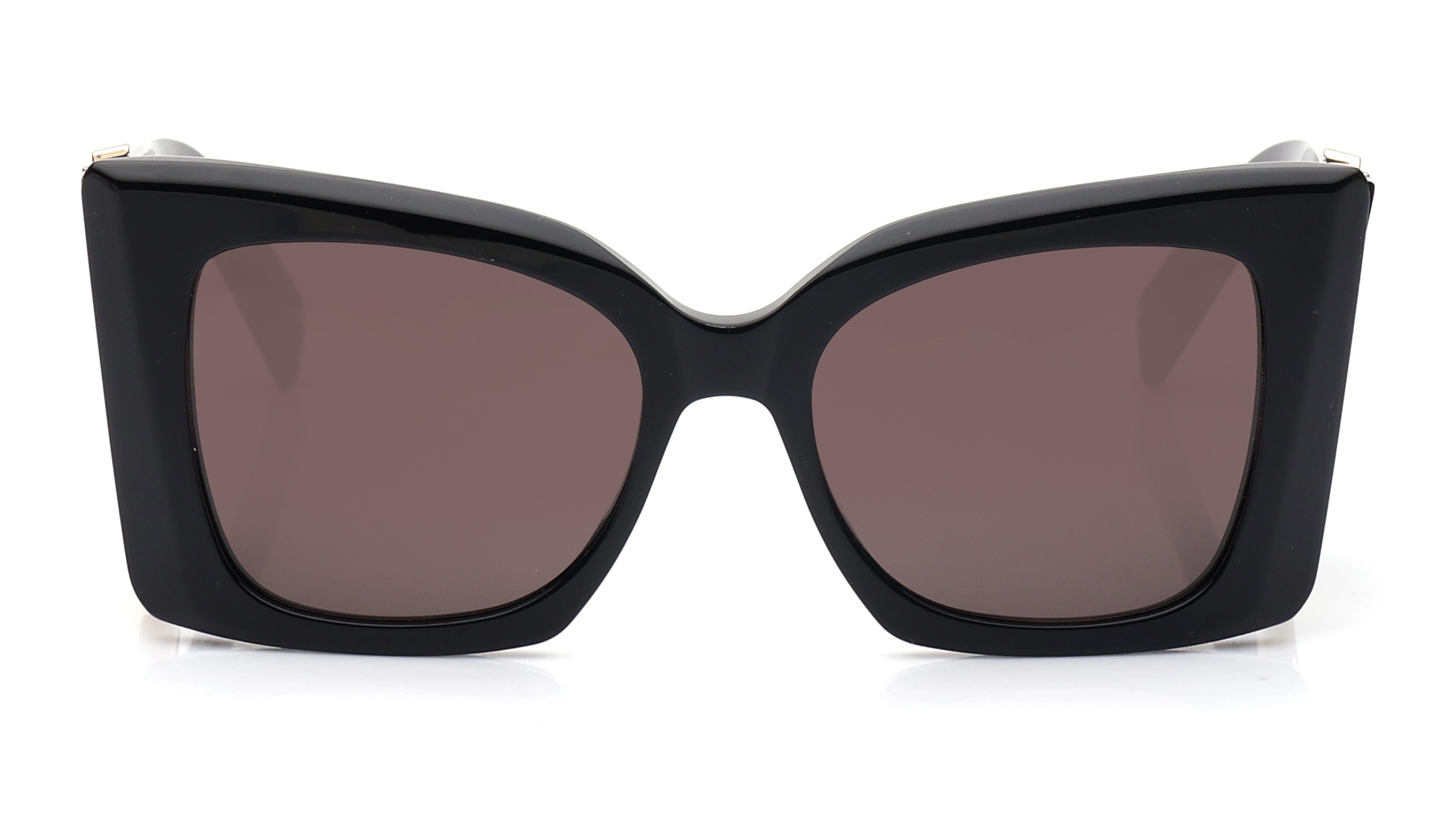 Image 1 of Black CatEye Sunglasses for Women from Saint Laurent Available at Titan Eye+