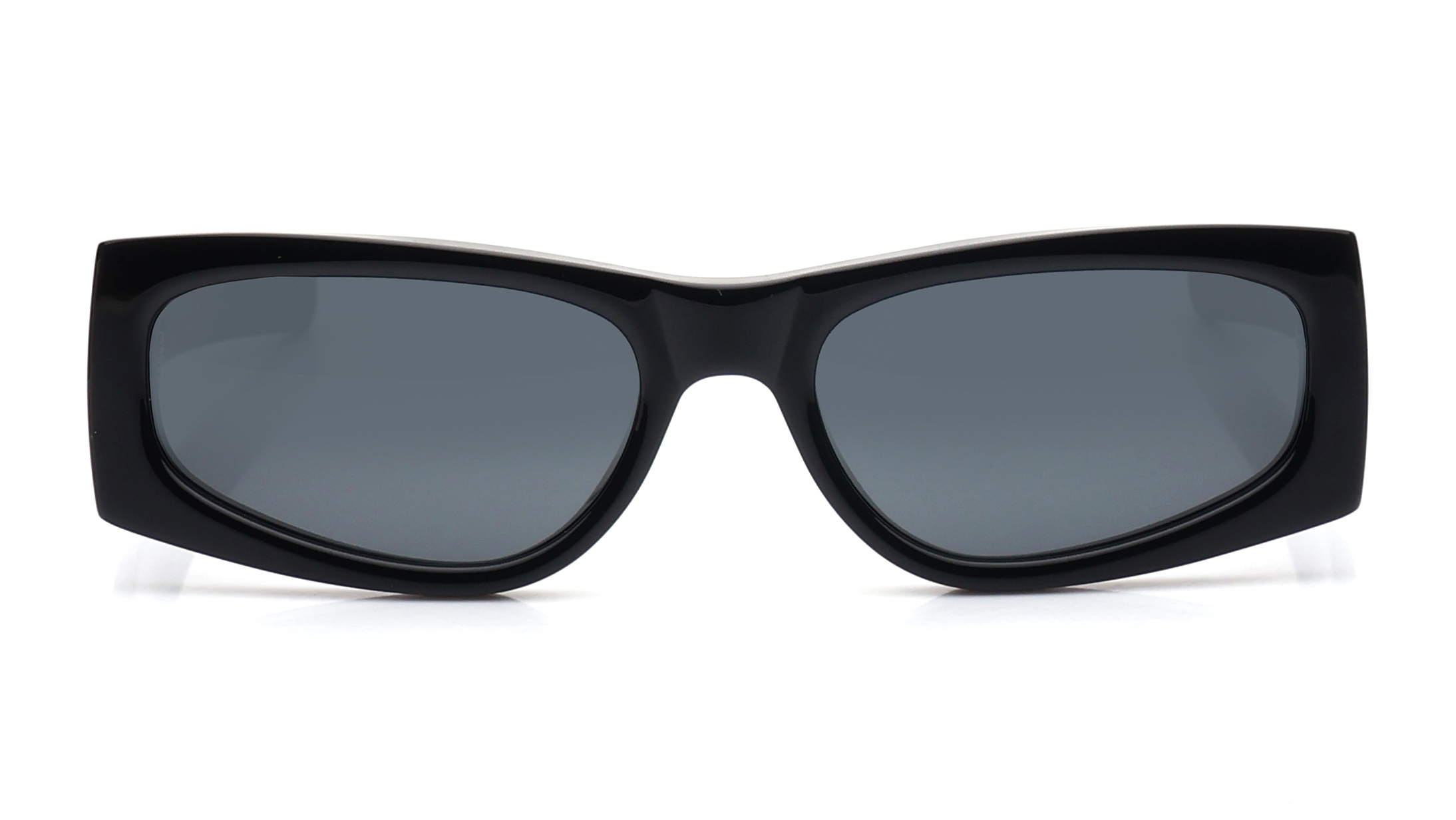 Image 1 of Black Rectangle Sunglasses for Women from Saint Laurent Available at Titan Eye+