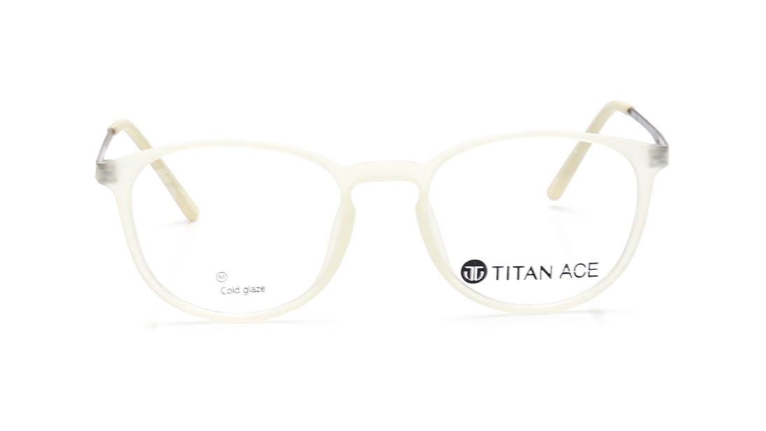 Image 1 of Yellow Oval Eyeglasses for Men and Women from Ace by Titan Available at Titan Eye+