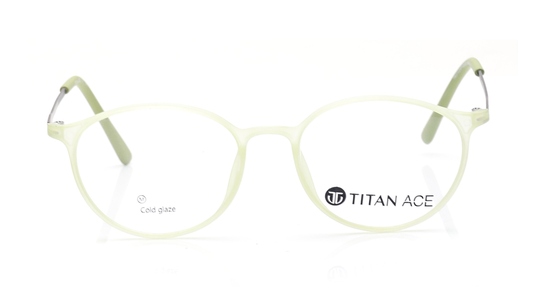 Image 1 of Olive Oval Eyeglasses for Women from Ace by Titan Available at Titan Eye+