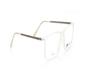 Image 2 of White Square Eyeglasses for Men and Women from Ace by Titan Available at Titan Eye+