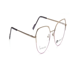 Image 2 of Gold Geometric Eyeglasses for Men and Women from Ace by Titan Available at Titan Eye+