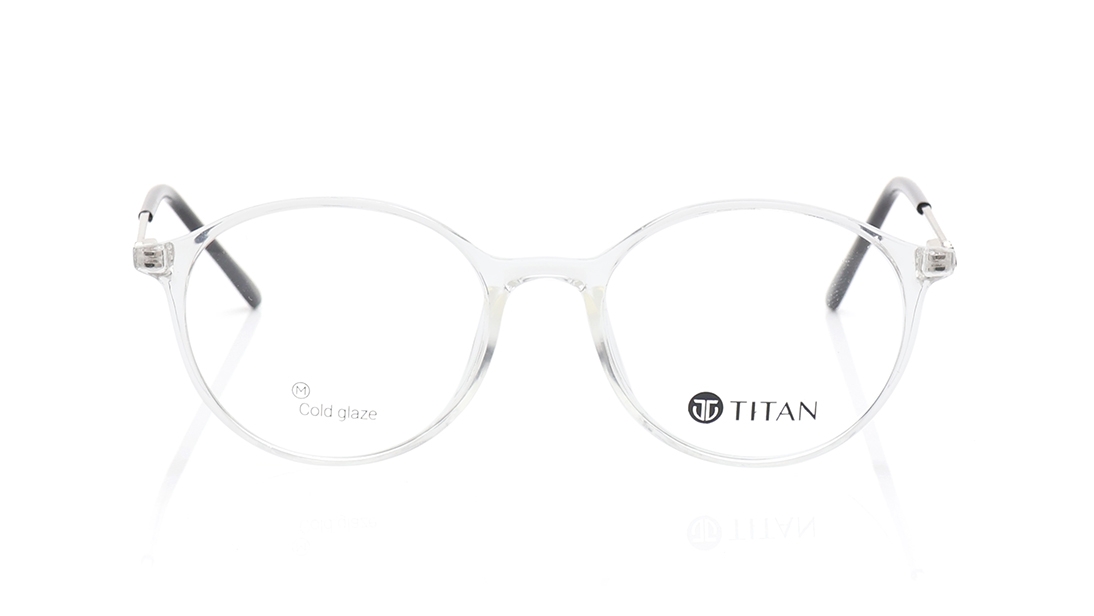 Image 1 of Transparent Round Eyeglasses for Men and Women from Ace by Titan Available at Titan Eye+