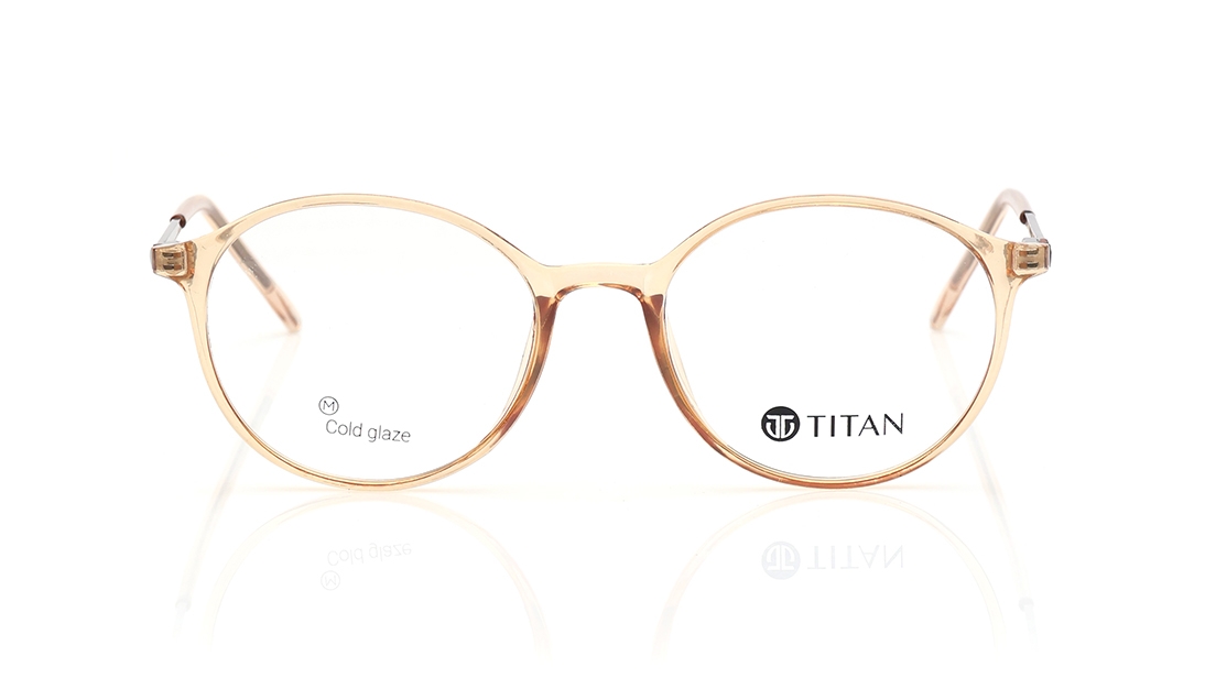 Image 1 of Yellow Round Eyeglasses for Men and Women from Ace by Titan Available at Titan Eye+