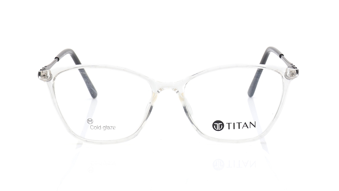 Image 1 of Transparent CatEye Eyeglasses for Women from Ace by Titan Available at Titan Eye+