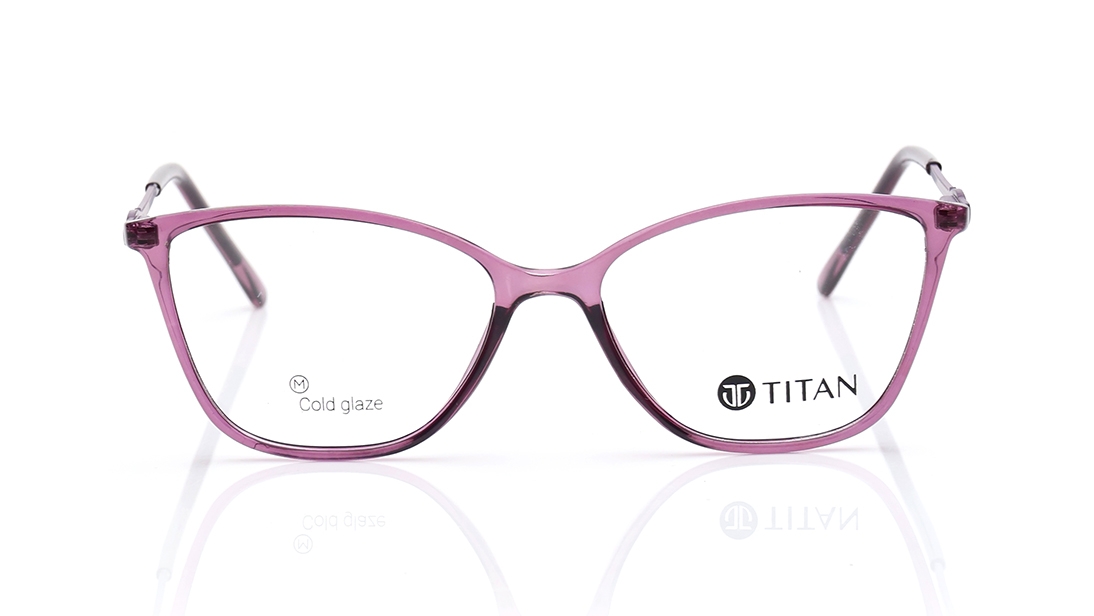 Image 1 of Pink Rectangle Eyeglasses for Women from Ace by Titan Available at Titan Eye+