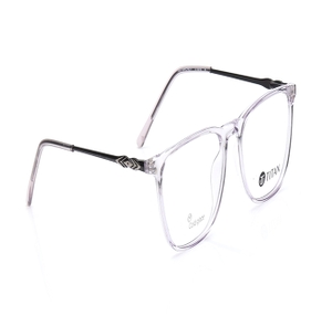 Image 2 of Grey Square Eyeglasses for Women from Ace by Titan Available at Titan Eye+