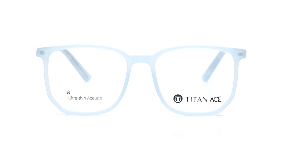 Image 1 of Blue Wayfarer Eyeglasses for Men and Women from Titan Available at Titan Eye+