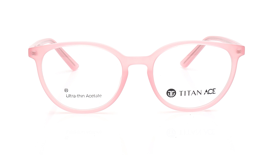 Image 1 of Pink Round Eyeglasses for Women from Titan Available at Titan Eye+