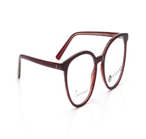 Image 2 of Maroon Oval Eyeglasses for Women from Titan Available at Titan Eye+