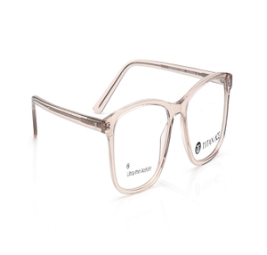 Image 2 of Brown Rectangle Eyeglasses for Men and Women from Titan Available at Titan Eye+