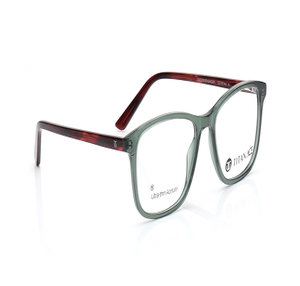 Image 2 of Green Rectangle Eyeglasses for Men and Women from Titan Available at Titan Eye+
