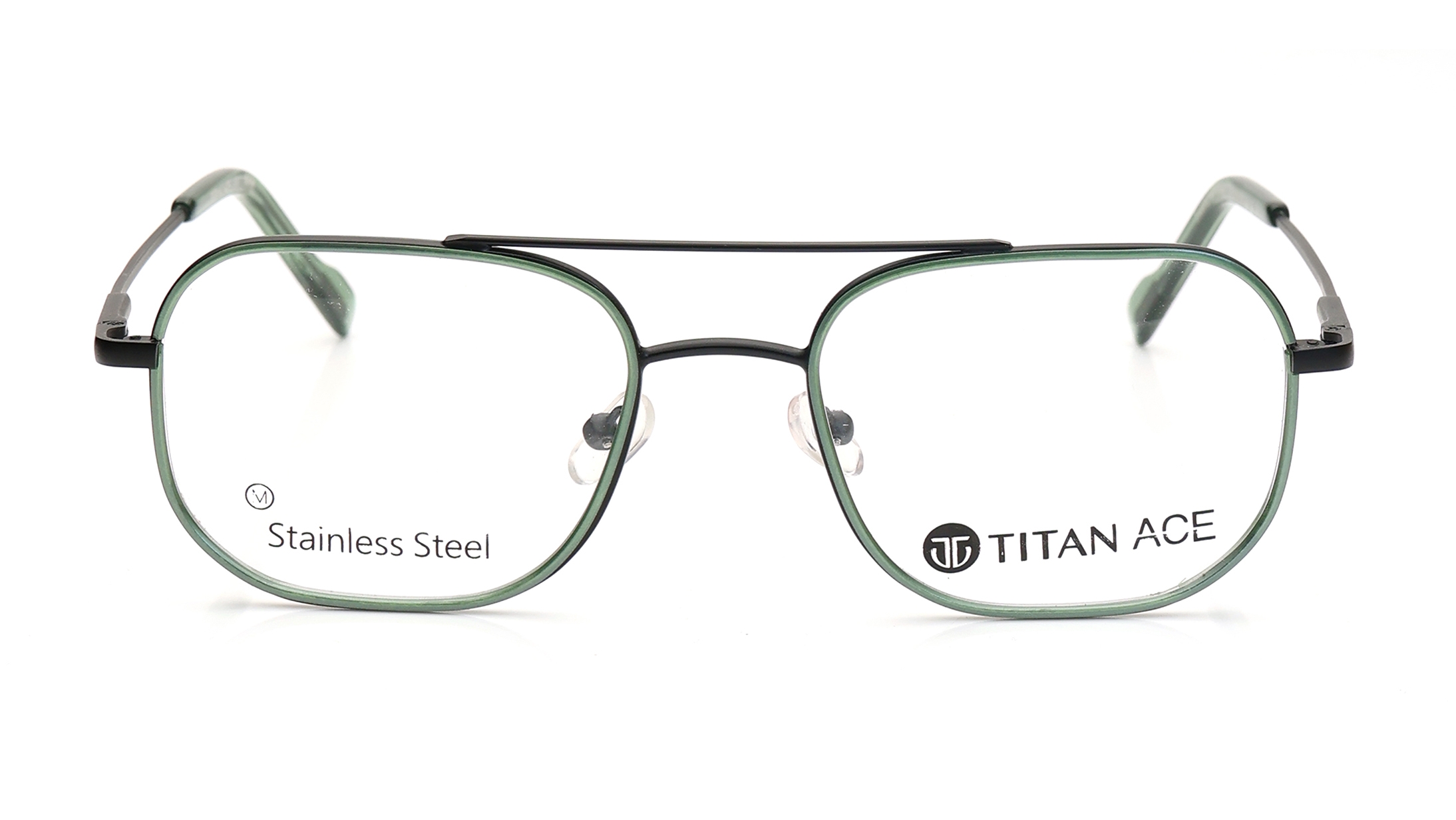 Image 1 of Green Navigator Eyeglasses for Men from Titan Available at Titan Eye+