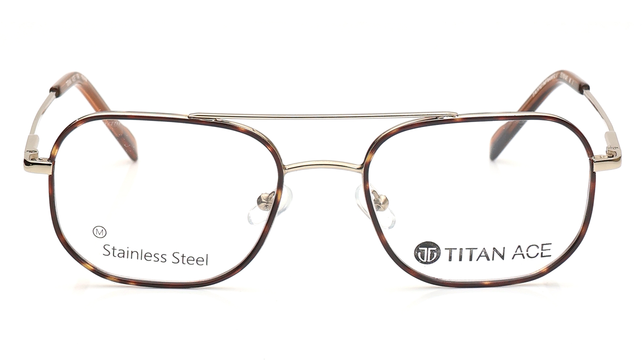 Image 1 of Brown Navigator Eyeglasses for Men from Titan Available at Titan Eye+