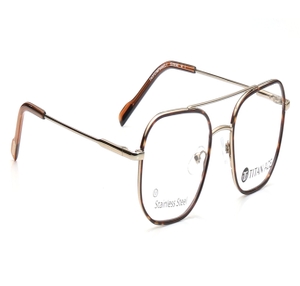 Image 2 of Brown Navigator Eyeglasses for Men from Titan Available at Titan Eye+