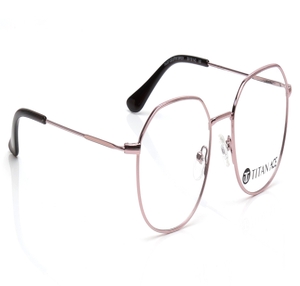 Image 2 of Pink Geometric Eyeglasses for Men and Women from Ace by Titan Available at Titan Eye+