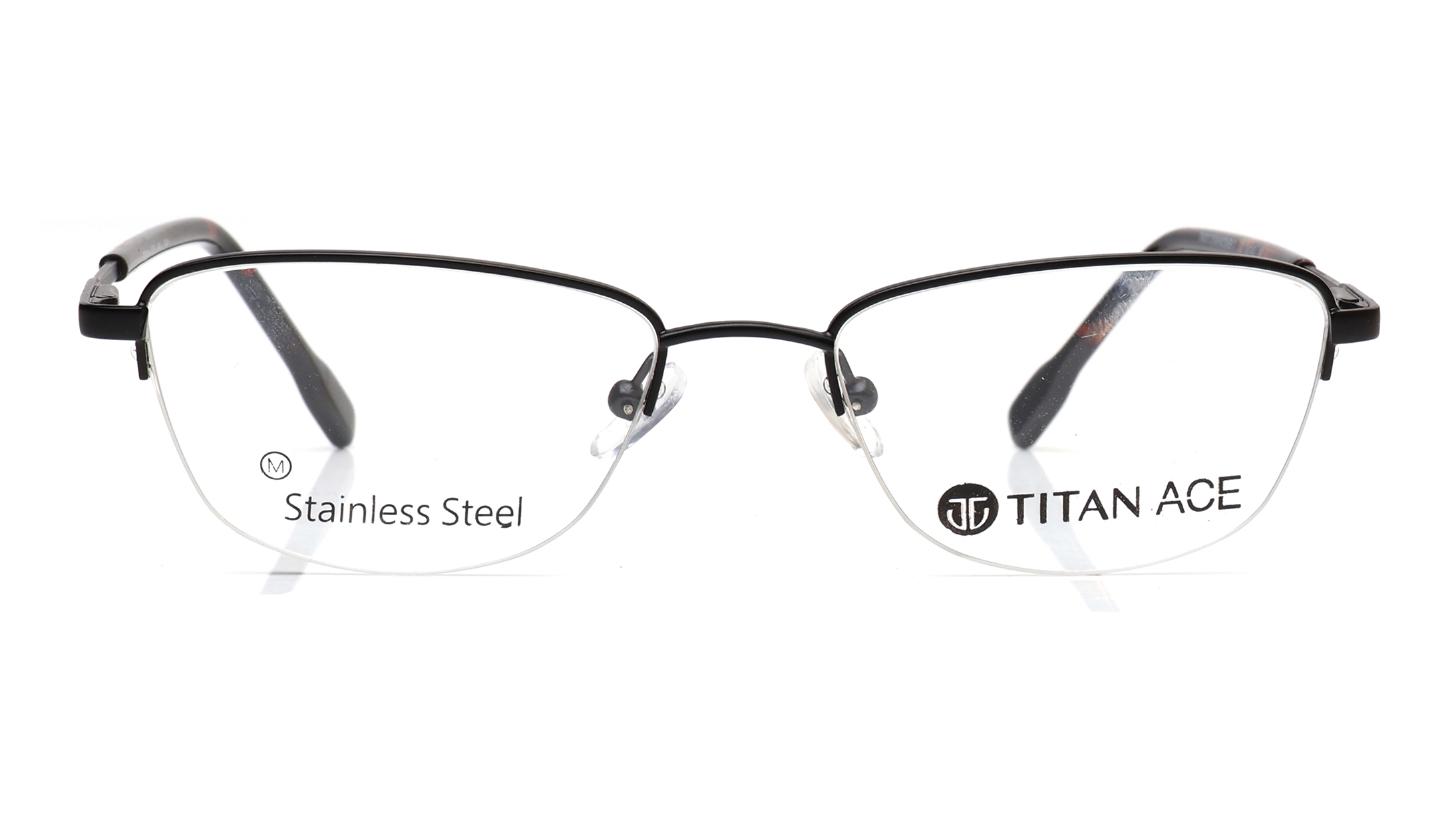 Image 1 of Black CatEye Eyeglasses for Women from Titan Available at Titan Eye+