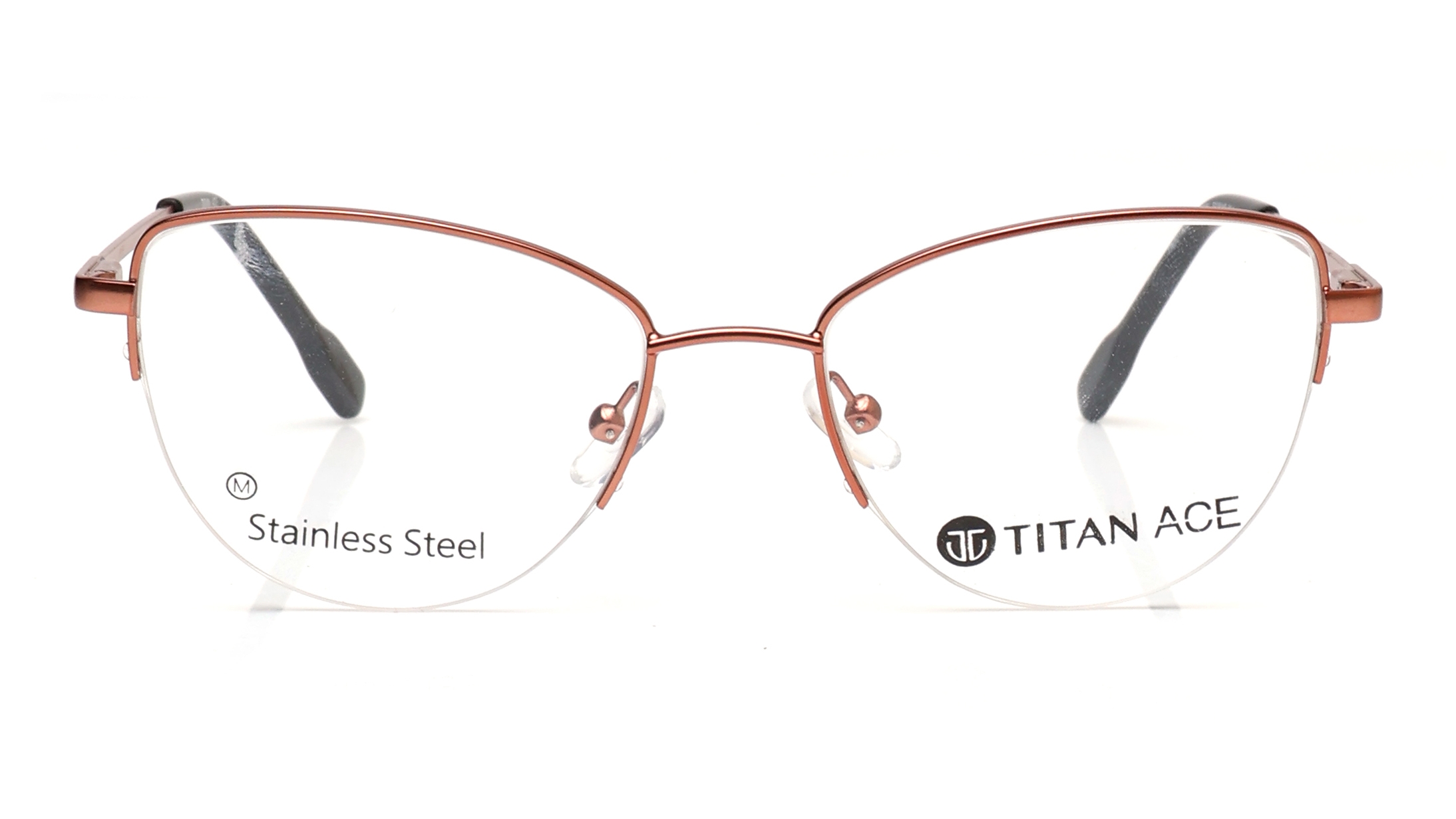 Image 1 of Copper CatEye Eyeglasses for Women from Titan Available at Titan Eye+