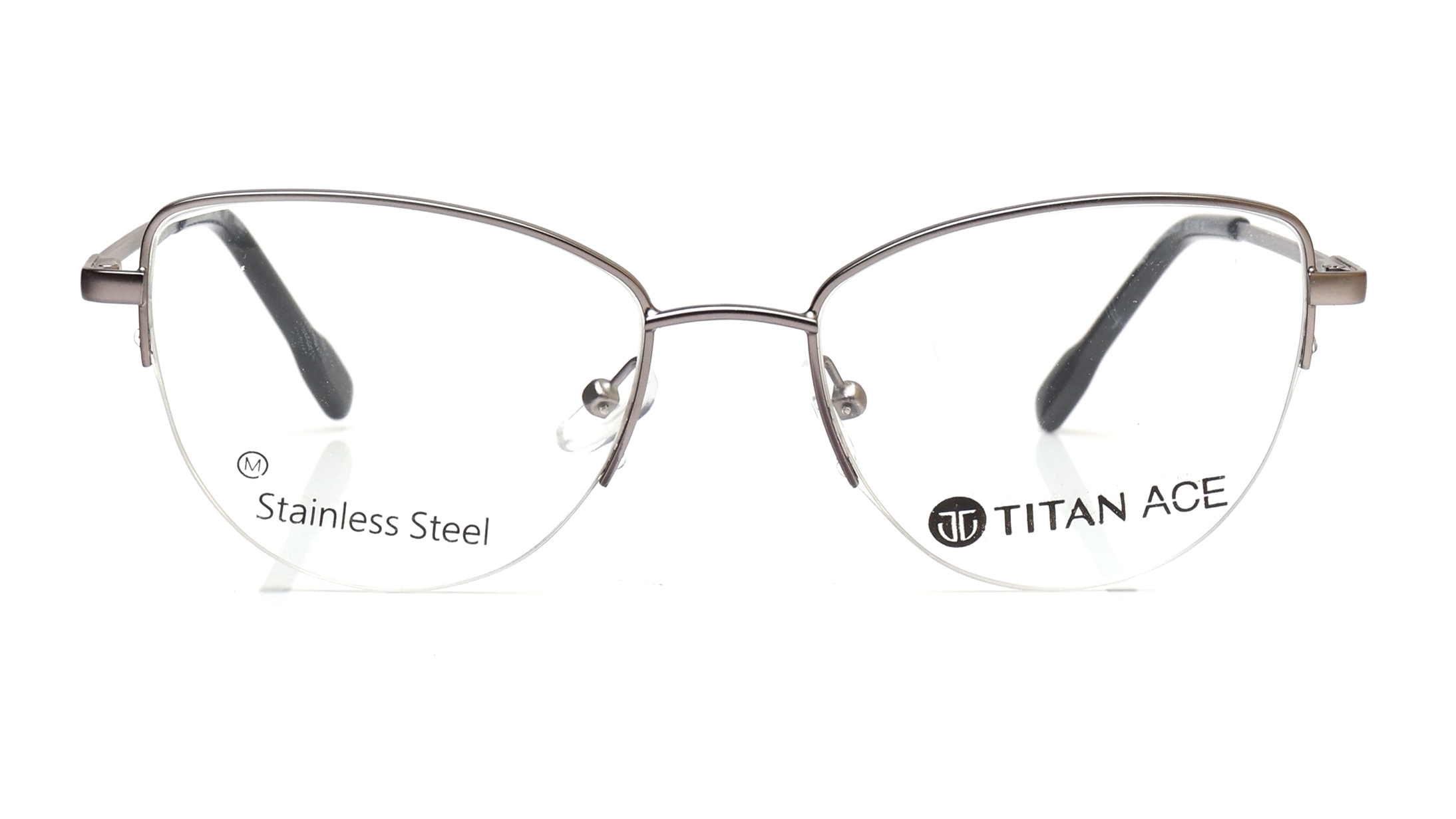 Image 1 of Silver CatEye Eyeglasses for Women from Titan Available at Titan Eye+