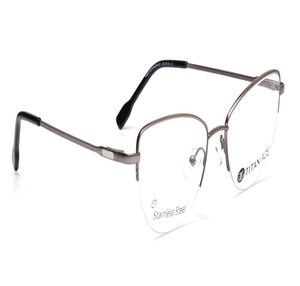 Image 2 of Silver CatEye Eyeglasses for Women from Titan Available at Titan Eye+