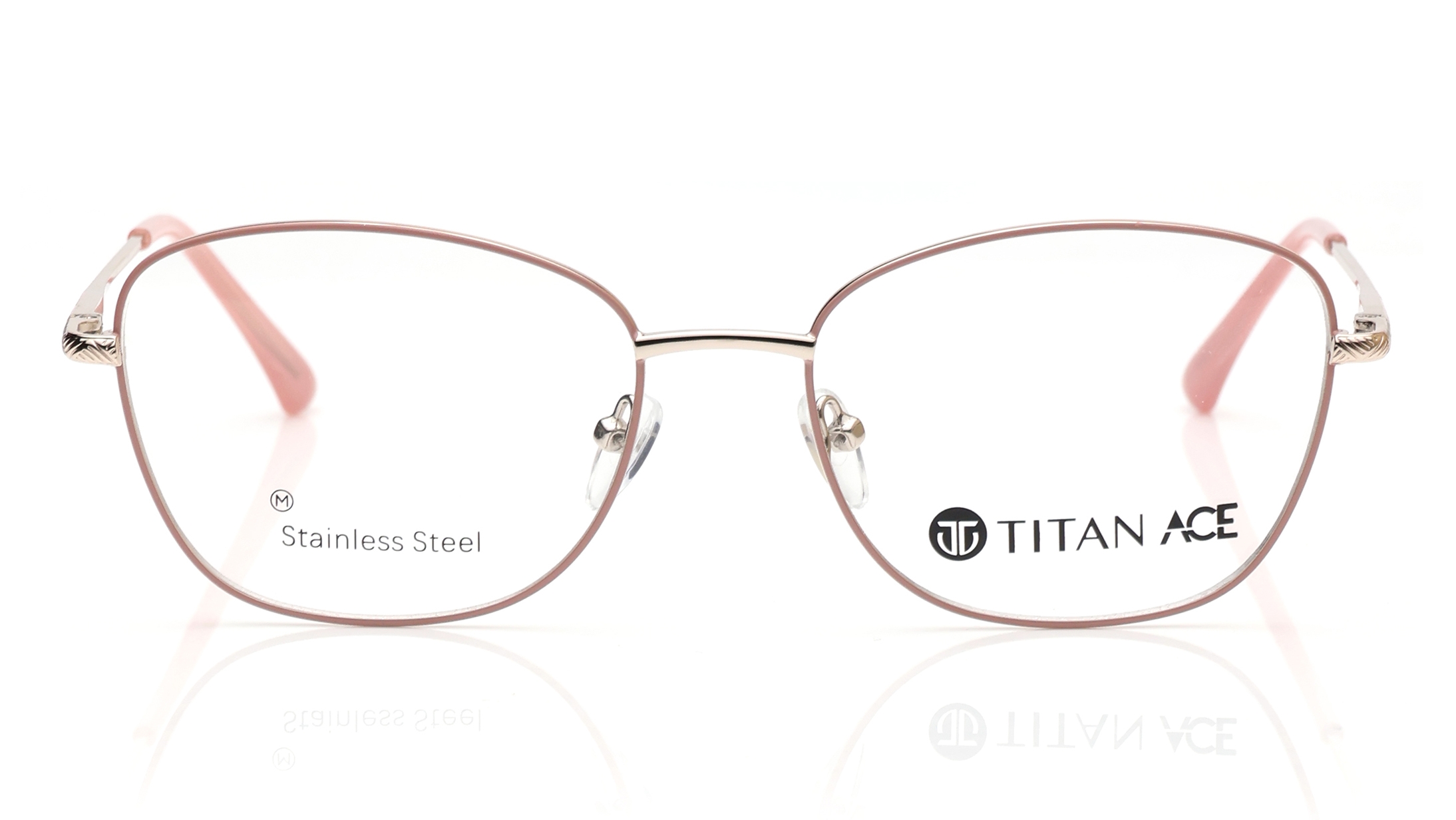 Image 1 of Pink CatEye Eyeglasses for Women from Titan Available at Titan Eye+