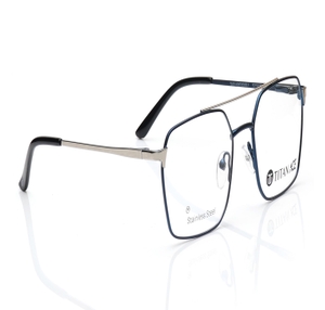 Image 2 of Blue Navigator Eyeglasses for Men from Titan Available at Titan Eye+