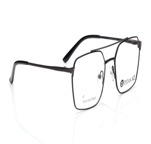 Image 2 of Black Navigator Eyeglasses for Men from Titan Available at Titan Eye+
