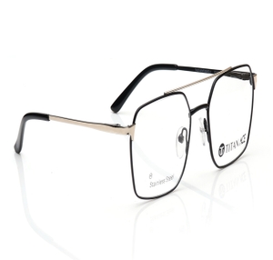 Image 2 of Black Navigator Eyeglasses for Men from Titan Available at Titan Eye+