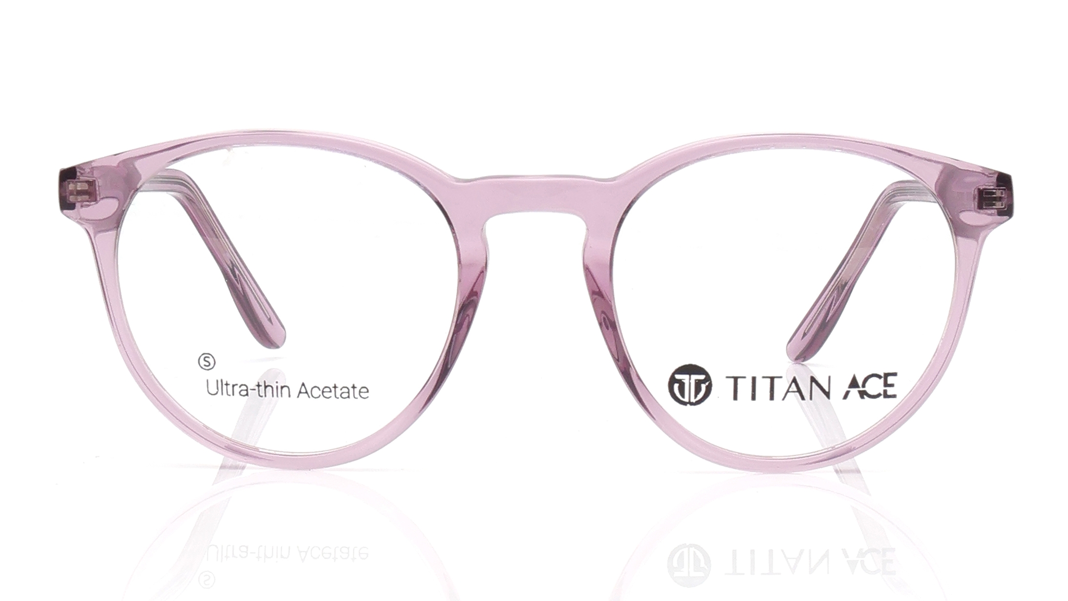 Image 1 of Pink Round Eyeglasses for Men and Women from Titan Available at Titan Eye+