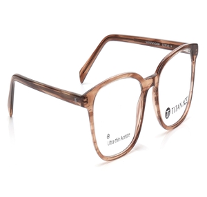 Image 2 of Brown Square Eyeglasses for Men from Titan Available at Titan Eye+