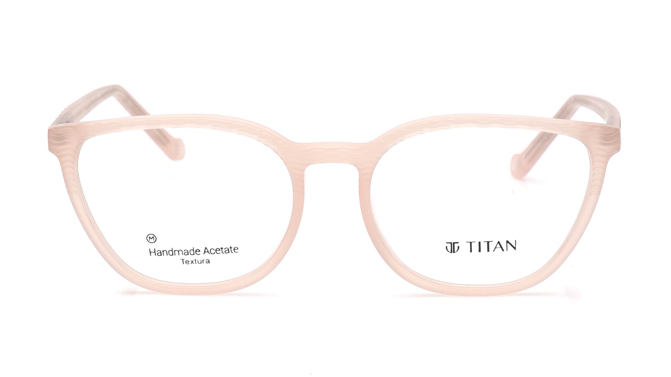 Image 1 of Peach CatEye Eyeglasses for Women from Titan Available at Titan Eye+