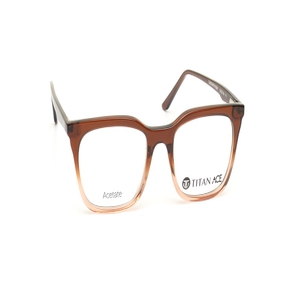 Image 2 of Brown Wayfarer Eyeglasses for Women from Ace by Titan Available at Titan Eye+