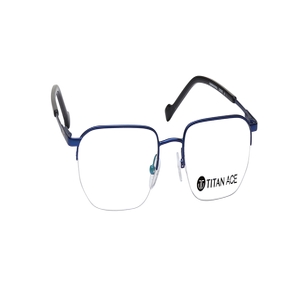 Image 2 of Blue Rectangle Eyeglasses for Men from Ace by Titan Available at Titan Eye+