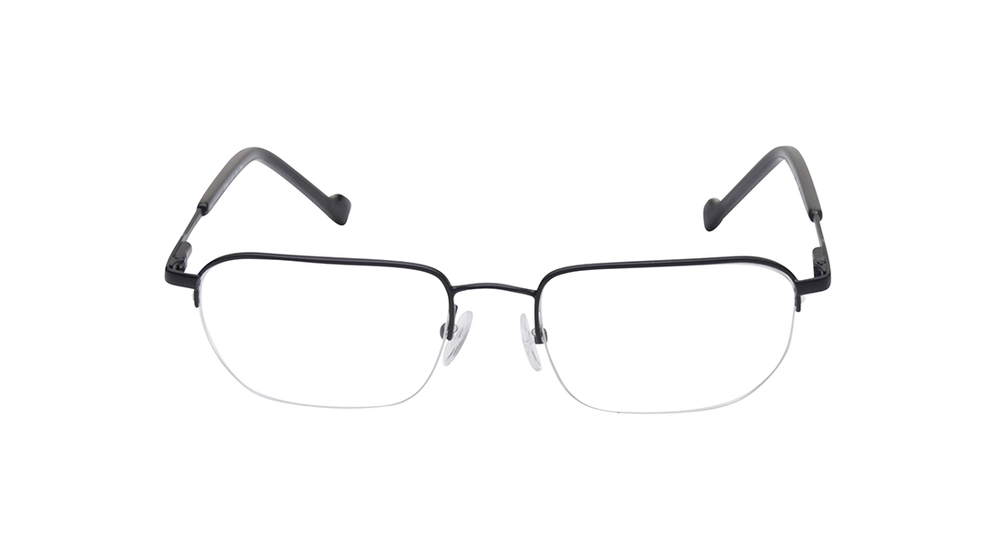 Image 1 of Black Rectangle Eyeglasses for Men from Ace by Titan Available at Titan Eye+