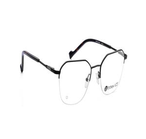 Image 2 of Black Geometric Eyeglasses for Men from Ace by Titan Available at Titan Eye+