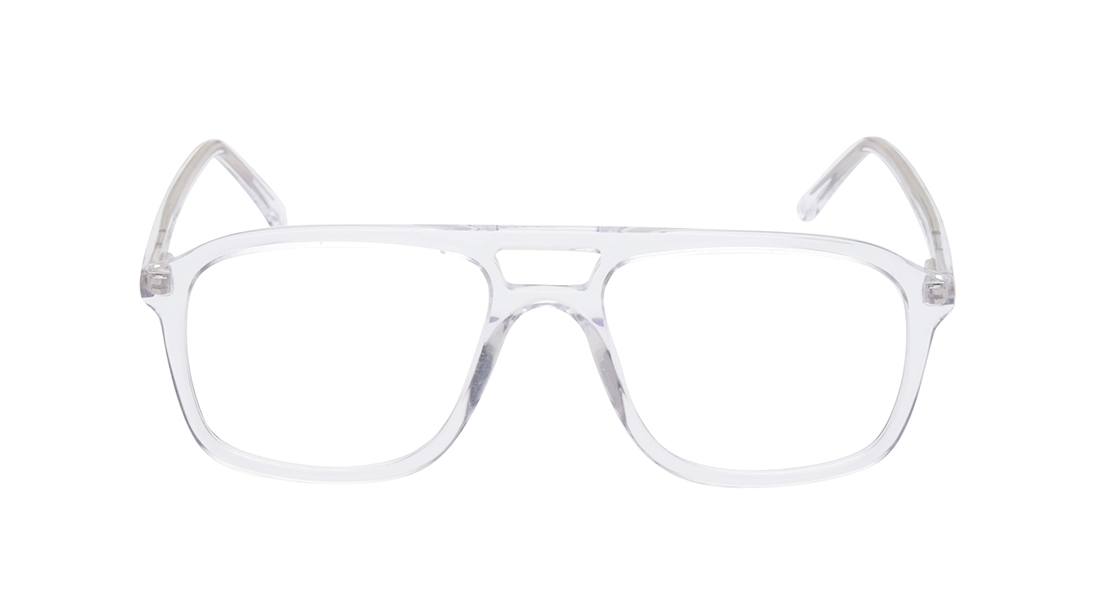 Image 1 of Transparent Navigator Eyeglasses for Men from Ace by Titan Available at Titan Eye+