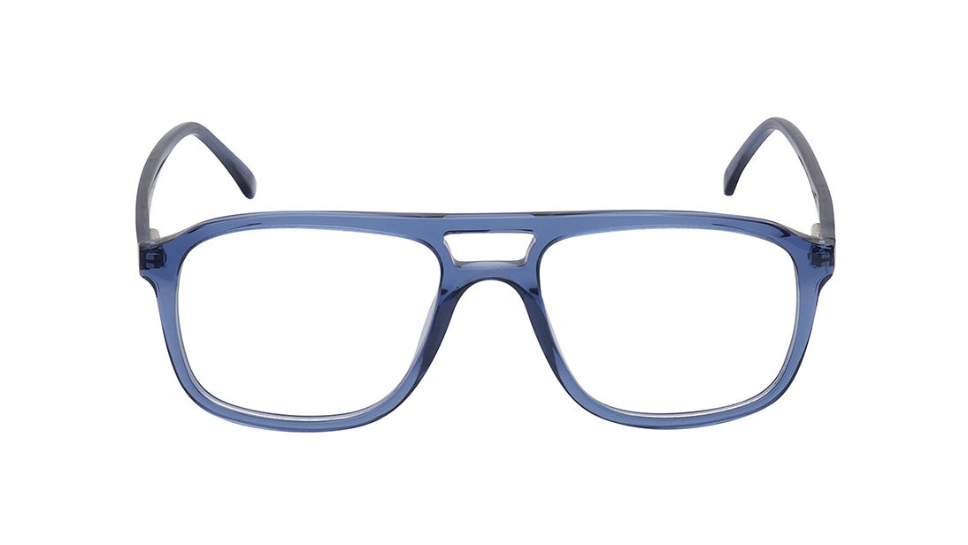 Image 1 of Blue Aviator Eyeglasses for Men from Ace by Titan Available at Titan Eye+