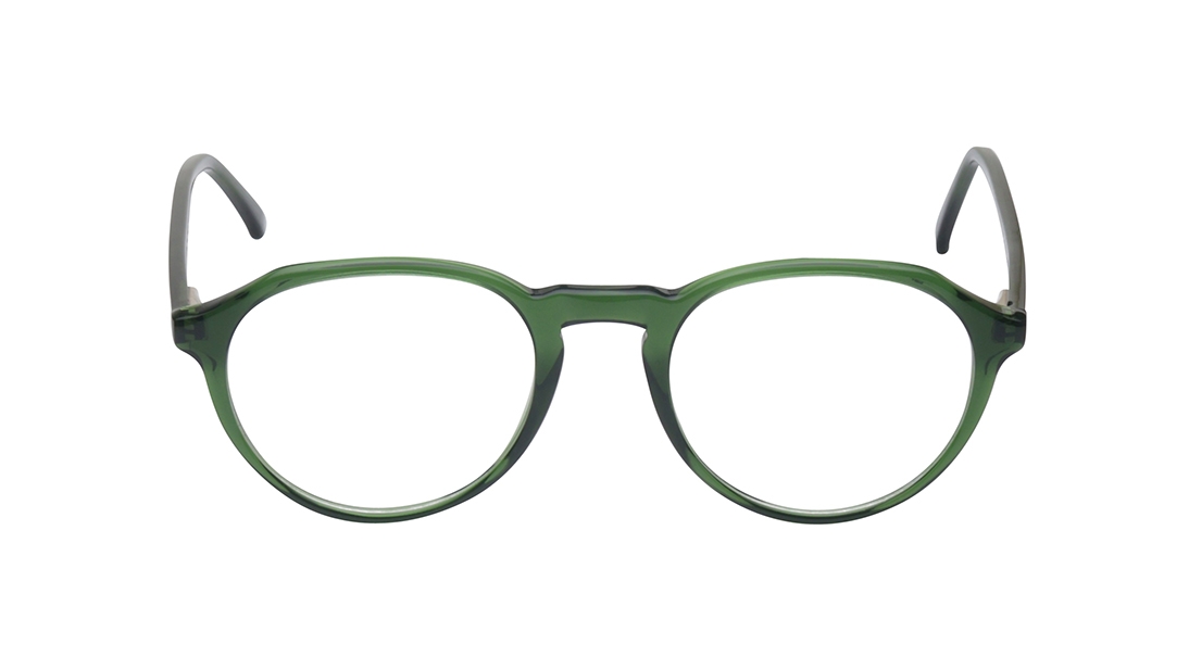 Image 1 of Green Round Eyeglasses for Men from Ace by Titan Available at Titan Eye+
